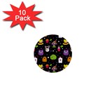  black Wonderland 1  Mini Button (10 pack) 