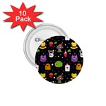  black Wonderland 1.75  Button (10 pack) 