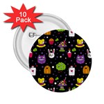  black Wonderland 2.25  Button (10 pack)