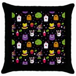  black Wonderland Throw Pillow Case (Black)