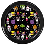  black Wonderland Wall Clock (Black)