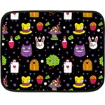  black Wonderland Double Sided Fleece Blanket (Mini)