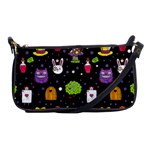  black Wonderland Shoulder Clutch Bag