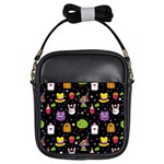  black Wonderland Girls Sling Bag