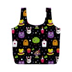  black Wonderland Full Print Recycle Bag (M)