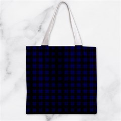 Homes Tartan Zipper Grocery Tote Bag from ArtsNow.com Front