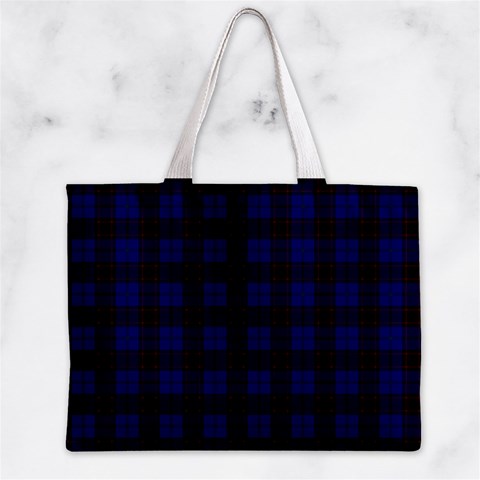 Homes Tartan Zipper Mini Tote Bag from ArtsNow.com Front