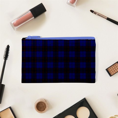 Homes Tartan Canvas Cosmetic Bag (XS) from ArtsNow.com Front