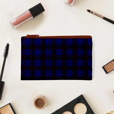 Homes Tartan Canvas Cosmetic Bag (XS) from ArtsNow.com Front