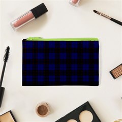 Homes Tartan Canvas Cosmetic Bag (XS) from ArtsNow.com Front