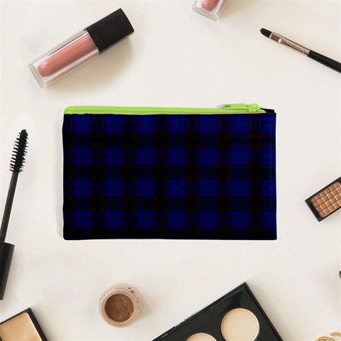 Homes Tartan Canvas Cosmetic Bag (XS) from ArtsNow.com Back