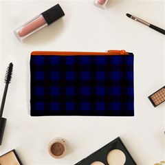 Homes Tartan Canvas Cosmetic Bag (XS) from ArtsNow.com Back