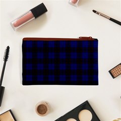 Homes Tartan Canvas Cosmetic Bag (XS) from ArtsNow.com Back