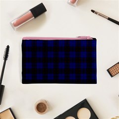 Homes Tartan Canvas Cosmetic Bag (XS) from ArtsNow.com Back