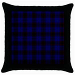 Homes Tartan Throw Pillow Case (Black)