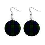 Blackwatch Tartan 1  Button Earrings