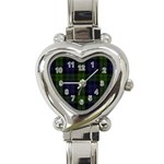 Blackwatch Tartan Heart Italian Charm Watch