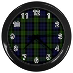 Blackwatch Tartan Wall Clock (Black)