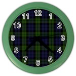 Blackwatch Tartan Color Wall Clock