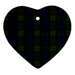 Blackwatch Tartan Ornament (Heart)