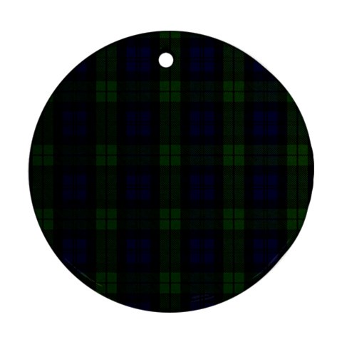 Blackwatch Tartan Ornament (Round) from ArtsNow.com Front