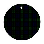 Blackwatch Tartan Round Ornament (Two Sides)