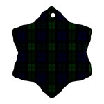 Blackwatch Tartan Ornament (Snowflake)