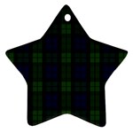 Blackwatch Tartan Ornament (Star)