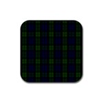 Blackwatch Tartan Rubber Coaster (Square)