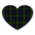 Blackwatch Tartan Heart Mousepad