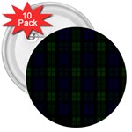 Blackwatch Tartan 3  Button (10 pack)