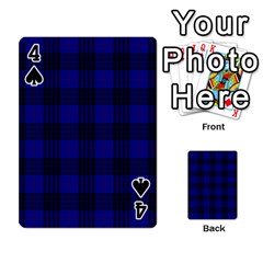 MacKay Tartan Playing Cards 54 Designs from ArtsNow.com Front - Spade4