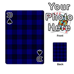 MacKay Tartan Playing Cards 54 Designs from ArtsNow.com Front - Spade10