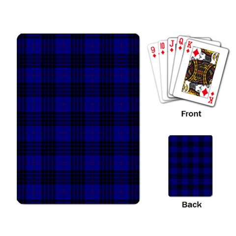 MacKay Tartan Playing Cards Single Design from ArtsNow.com Back