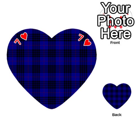 MacKay Tartan Playing Cards 54 (Heart) from ArtsNow.com Front - Heart7