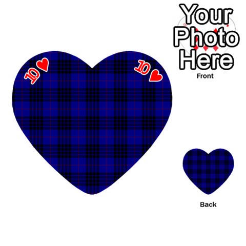 MacKay Tartan Playing Cards 54 (Heart) from ArtsNow.com Front - Heart10