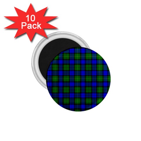 Farquharson Tartan 1.75  Magnet (10 pack) from ArtsNow.com Front