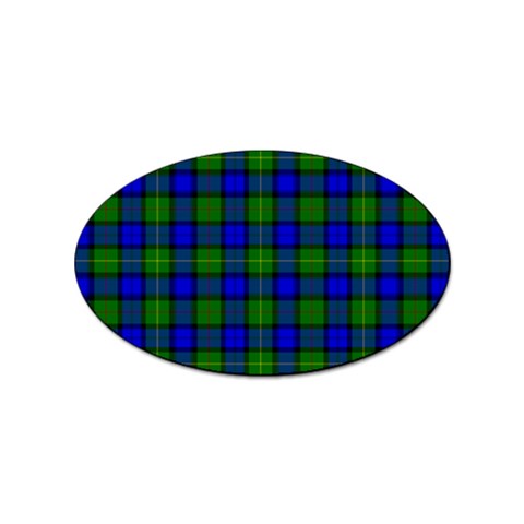 Farquharson Tartan Sticker Oval (10 pack) from ArtsNow.com Front