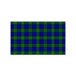 Farquharson Tartan Sticker (Rectangular)