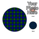 Farquharson Tartan Multi-purpose Cards (Round)