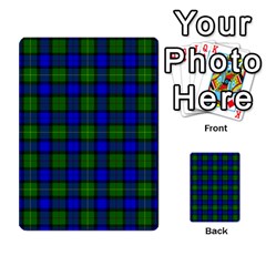 Farquharson Tartan Playing Cards 54 Designs from ArtsNow.com Back