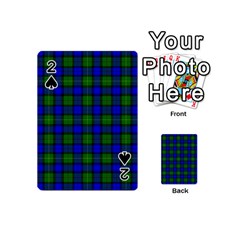 Farquharson Tartan Playing Cards 54 (Mini) from ArtsNow.com Front - Spade2