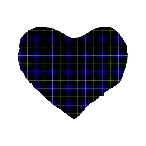 MacNeil of Barra Tartan Standard 16  Premium Heart Shape Cushion from ArtsNow.com Front