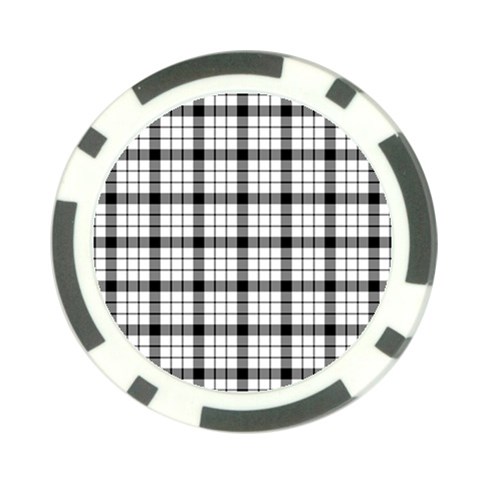 MacFarlane Tartan Poker Chip Card Guard from ArtsNow.com Front