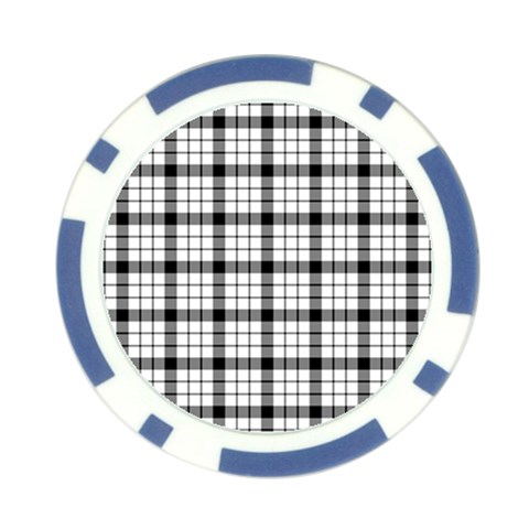 MacFarlane Tartan Poker Chip Card Guard from ArtsNow.com Front