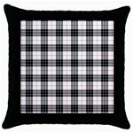 MacPherson Tartan Throw Pillow Case (Black)