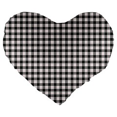 MacPherson Tartan Large 19  Premium Flano Heart Shape Cushion from ArtsNow.com Front