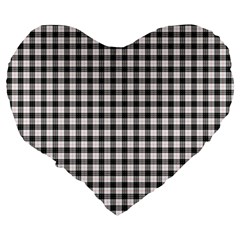 MacPherson Tartan Large 19  Premium Flano Heart Shape Cushion from ArtsNow.com Back