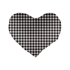 MacPherson Tartan Standard 16  Premium Flano Heart Shape Cushion from ArtsNow.com Front