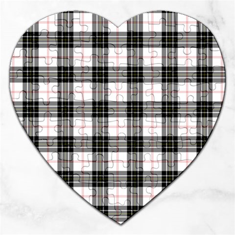 MacPherson Tartan Jigsaw Puzzle (Heart) from ArtsNow.com Front